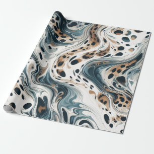 Papel De Presente Padrão de leopardo Via Láctea