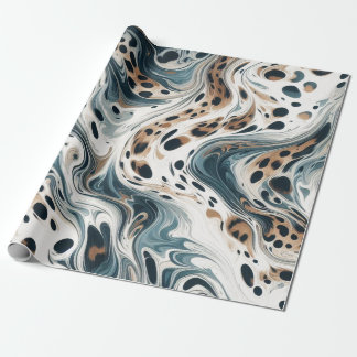 Papel De Presente Padrão de leopardo Via Láctea