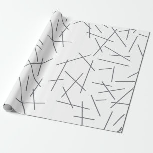 Papel De Presente Padrão de linha gráfica moderno, simples, confuso