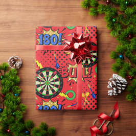 Papel De Presente Padrão de Lista de Tópicos do Darts Player