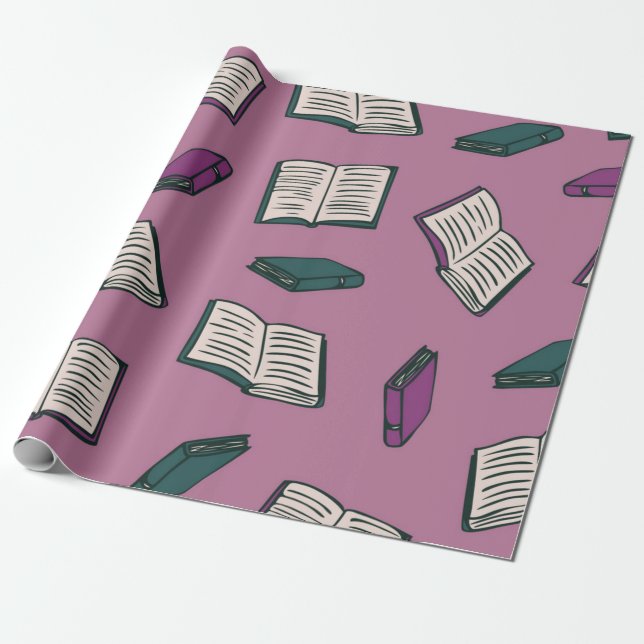 Papel De Presente Padrão de livro (Desenrolado)