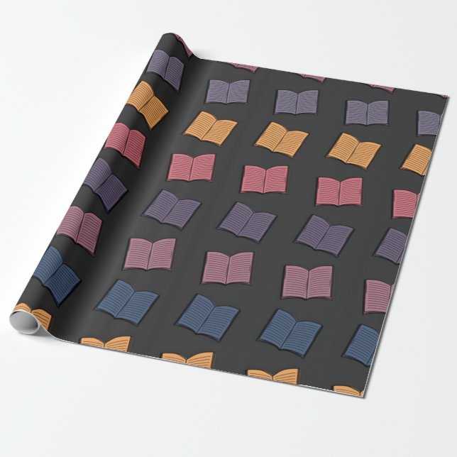 Papel De Presente Padrão de livro (Desenrolado)
