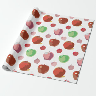 Papel De Presente Padrão de maçãs