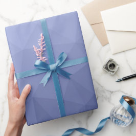 Papel De Presente Padrão de malha geométrica gradiente azul cinza