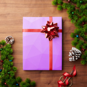 Papel De Presente Padrão de malha geométrica gradiente de lavanda ro