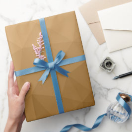 Papel De Presente Padrão de malha geométrica gradiente marrom
