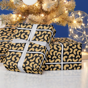 Papel De Presente Padrão de massa macarrônica