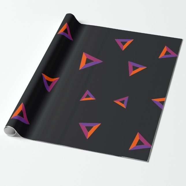 Papel De Presente Padrão de Moedas Criptomoeda do Token de Atenção B (Desenrolado)
