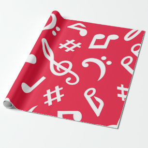 Papel De Presente Padrão de música