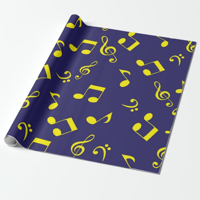 Papel De Presente Padrão de música (Desenrolado)