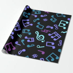 Papel De Presente Padrão de música