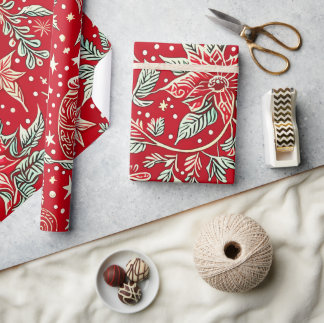 Papel De Presente Padrão de Natal