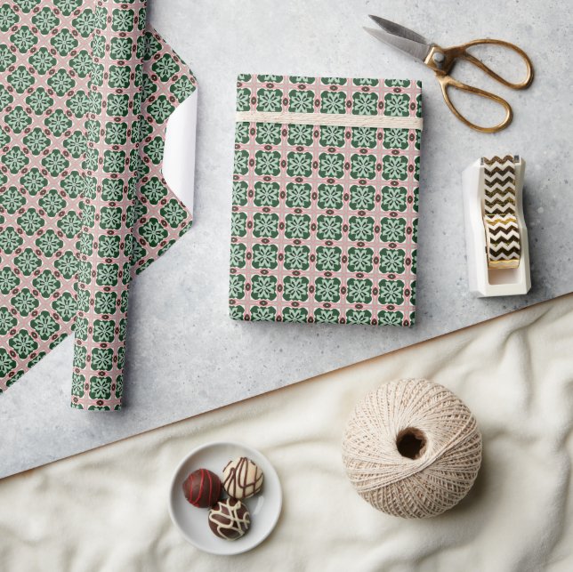 Papel De Presente Padrão de Natal (Artesanato)