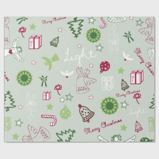 Papel De Presente Padrão de Natal