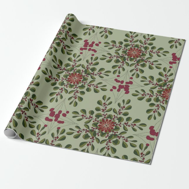 Papel De Presente Padrão de Natal  (Desenrolado)