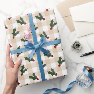 Papel De Presente Padrão de Natal Cozy