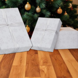 Papel De Presente Padrão de Natal de Inverno Floco de Neve