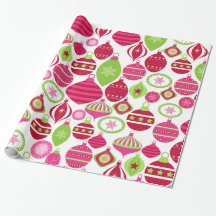 Padrão de Natal de Ornamentos de Férias Retroativa