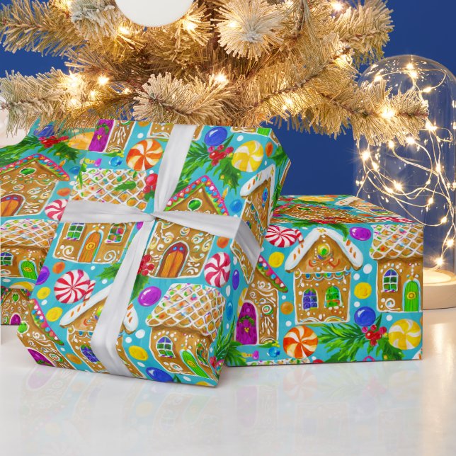 Papel De Presente Padrão de Natal do pão-de-açúcar (Feriados)