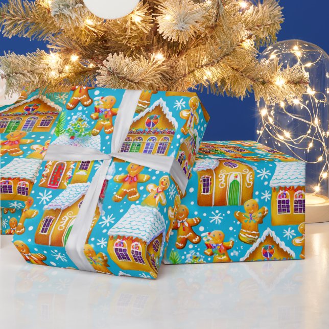 Papel De Presente Padrão de Natal do pão-de-açúcar (Feriados)