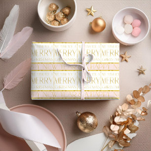 Papel De Presente Padrão de Natal em Ouro Rosa #35 ID1009