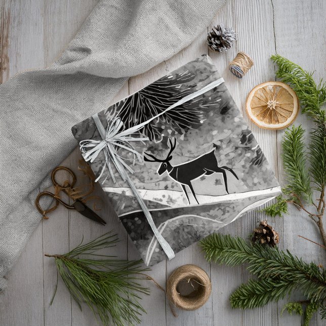 Papel De Presente Padrão de Natal Negro#13 ID1009 (Criador carregado)