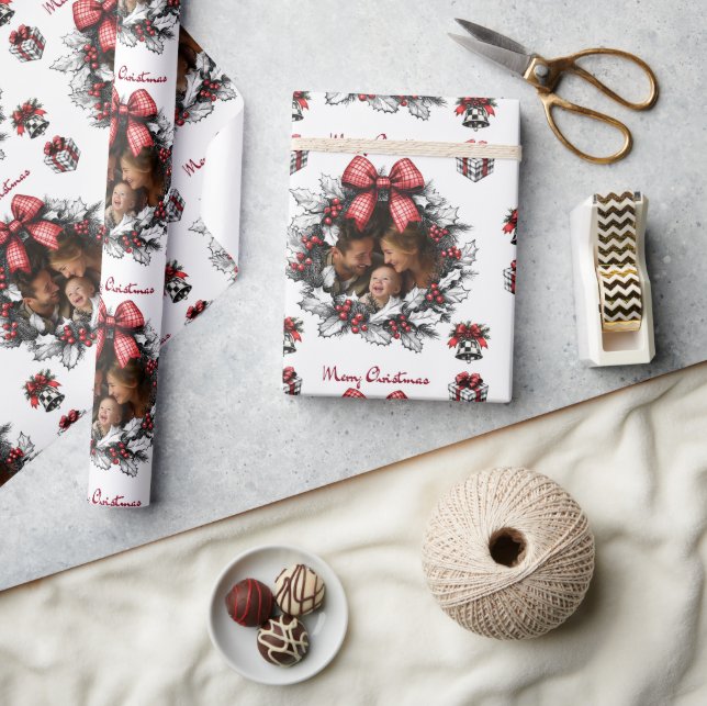 Papel De Presente Padrão de Natal Personalizado (Artesanato)