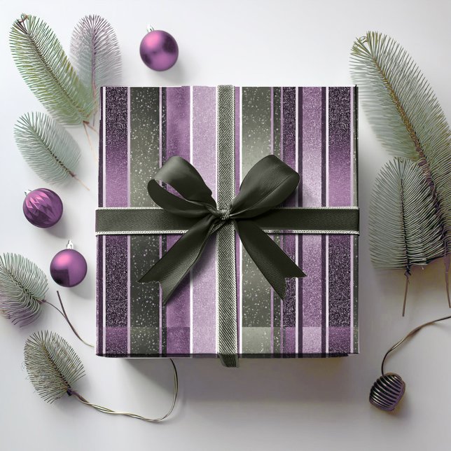 Papel De Presente Padrão de Natal Roxo Verde#27 ID1009 (Criador carregado)