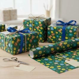Papel De Presente Padrão de Negócios de Macaco