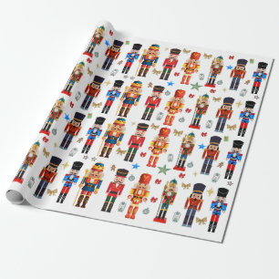 Papel De Presente padrão de Nutcracker fofo