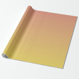 Papel De Presente Padrão de Ombre Laranja a Amarelo