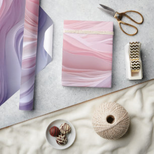 Papel De Presente Padrão de Onda Calmante Pastel
