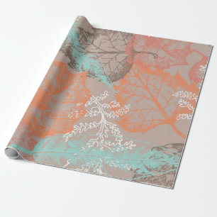Papel De Presente Padrão de outono
