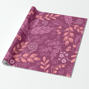 Papel De Presente Padrão de outono
