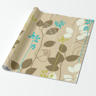Papel De Presente Padrão de outono