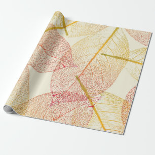 Papel De Presente Padrão de outono