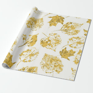Papel De Presente Padrão de outono