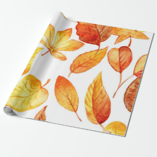 Papel De Presente Padrão de outono