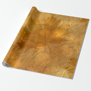 Papel De Presente Padrão de outono