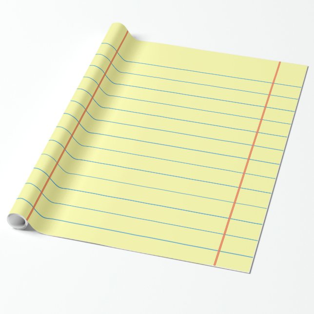 Papel De Presente Padrão de Pad Legal (Desenrolado)
