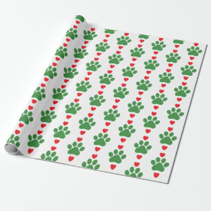 Papel De Presente Padrão de papoila natalina