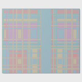 Papel De Presente Padrão de Pastel
