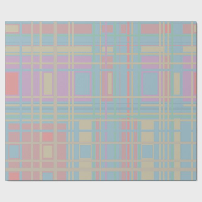 Papel De Presente Padrão de Pastel (Barra)