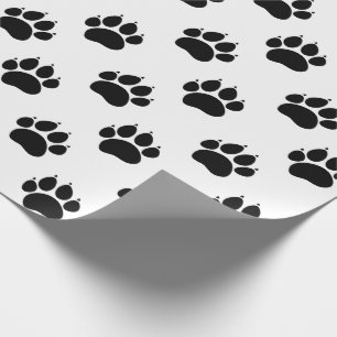 Papel De Presente Padrão de Pata de Animal de Estimação