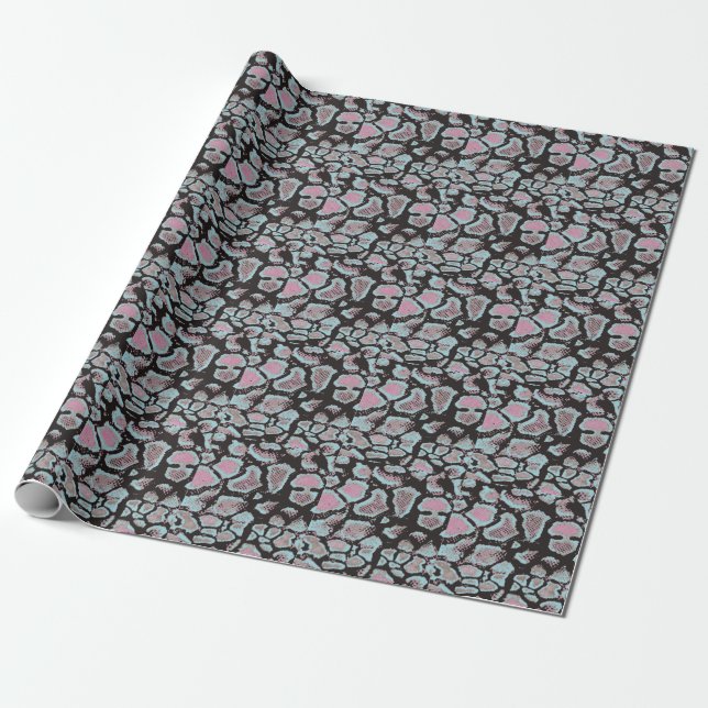 Papel De Presente Padrão de pele animal, design de colheita. (Desenrolado)