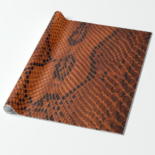 Papel De Presente Padrão de pele de cobra marrom - fundo natural