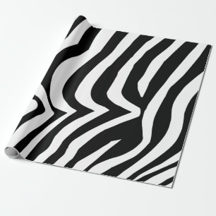 Papel De Presente Padrão de pele de zebra