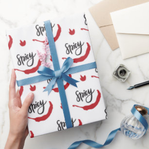 Papel De Presente Padrão de Peppers Red Chili