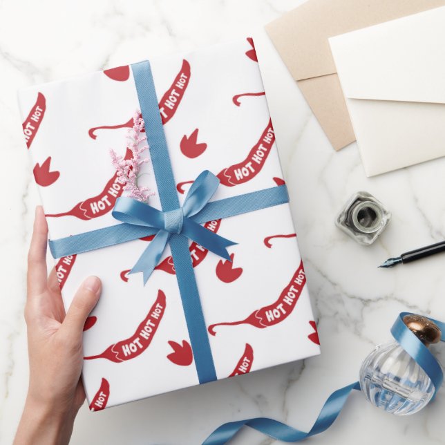 Papel De Presente Padrão de Peppers Red Chili (Presentear)