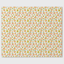 Papel De Presente padrão de pêssego